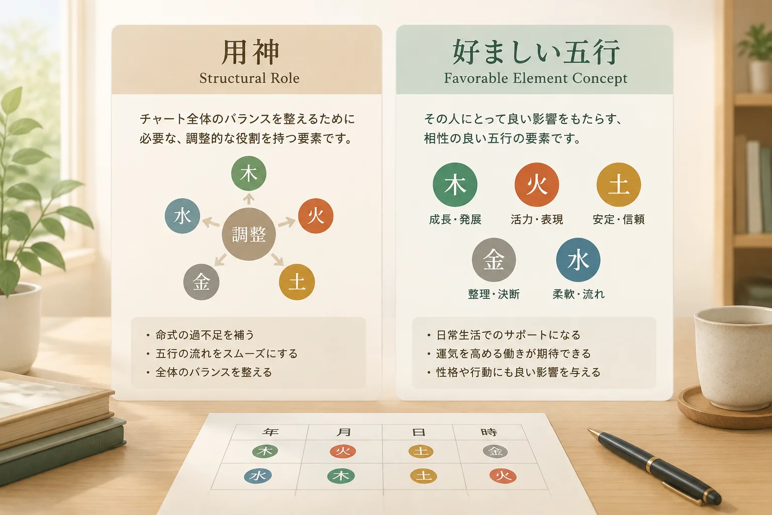 Quiet editorial comparison layout