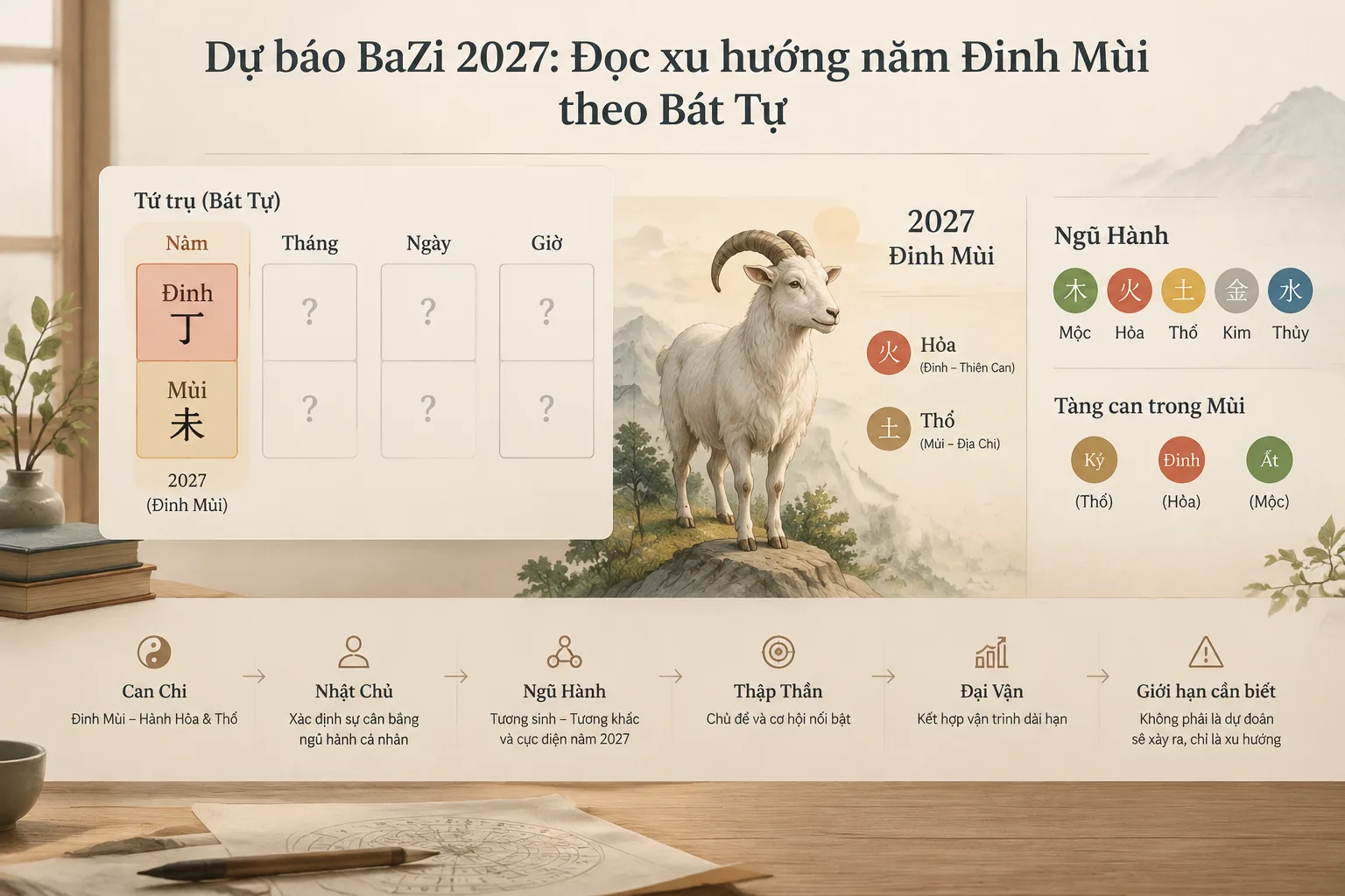 Editorial diagram of a BaZi chart
