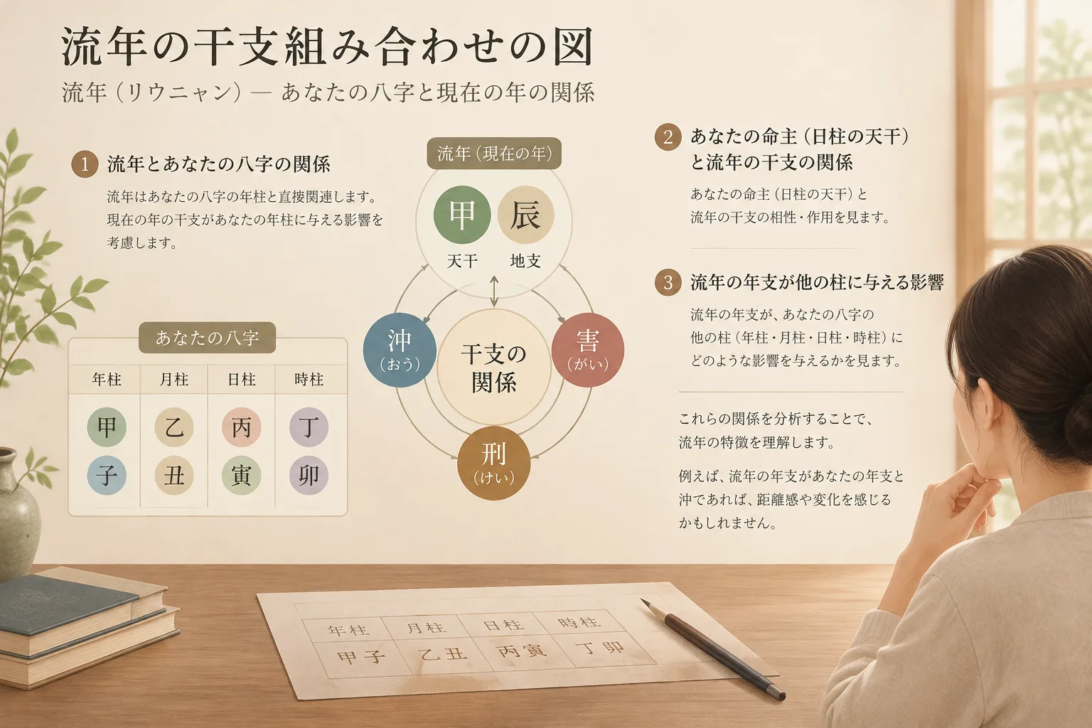 流年の干支組み合わせの図
