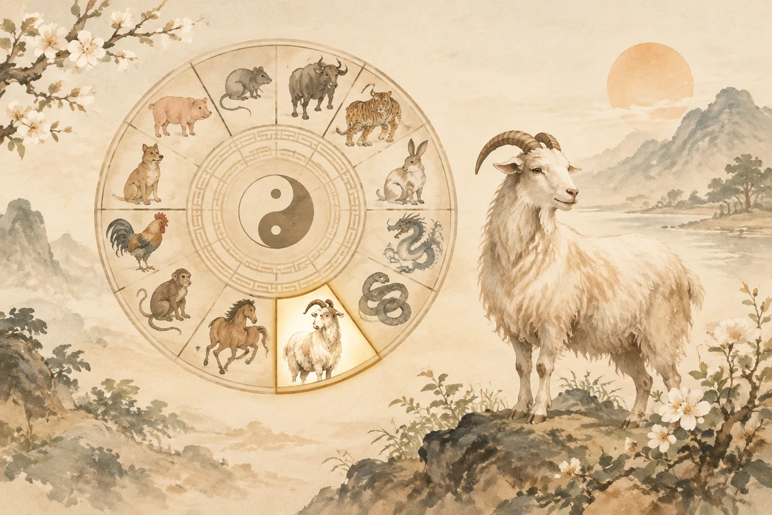 An illustration of the Chinese zodiac cycle